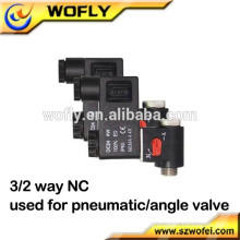 24v dc pneumatic 3/2 way solenoid valve for angle valve